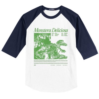 Monstera Deliciosa Baseball Sleeve Shirt