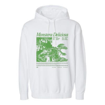 Monstera Deliciosa Garment-Dyed Fleece Hoodie