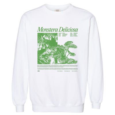 Monstera Deliciosa Garment-Dyed Sweatshirt