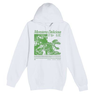 Monstera Deliciosa Premium Pullover Hoodie