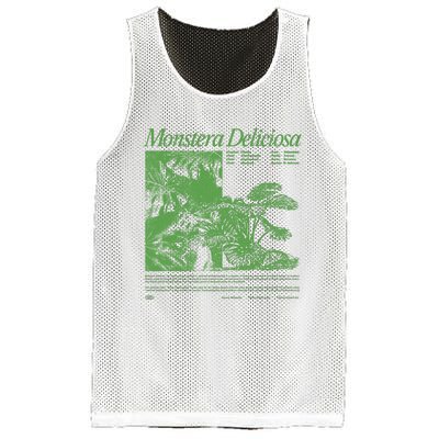 Monstera Deliciosa Mesh Reversible Basketball Jersey Tank