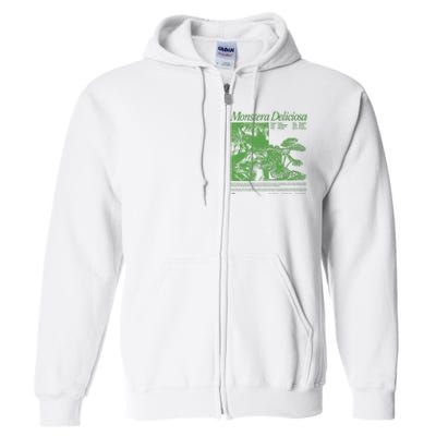 Monstera Deliciosa Full Zip Hoodie