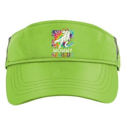 Mommysaurus Dinosaur Mommy Saurus Family Matching Tie Dye Gift Adult Drive Performance Visor