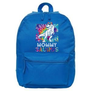 Mommysaurus Dinosaur Mommy Saurus Family Matching Tie Dye Gift 16 in Basic Backpack