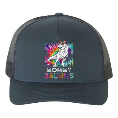 Mommysaurus Dinosaur Mommy Saurus Family Matching Tie Dye Gift Yupoong Adult 5-Panel Trucker Hat