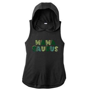 Mamasaurus Dadasaurus Matching Family Dinosaur Birthday Ladies PosiCharge Tri-Blend Wicking Draft Hoodie Tank