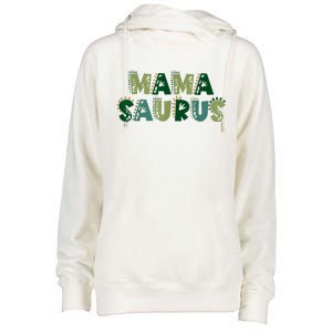 Mamasaurus Dadasaurus Matching Family Dinosaur Birthday Womens Funnel Neck Pullover Hood