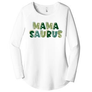 Mamasaurus Dadasaurus Matching Family Dinosaur Birthday Women's Perfect Tri Tunic Long Sleeve Shirt