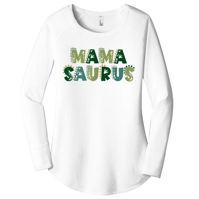 Mamasaurus Dadasaurus Matching Family Dinosaur Birthday Women's Perfect Tri Tunic Long Sleeve Shirt