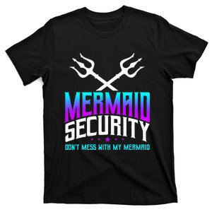 Mermaid Daddy Merdad Fathers Day Merman Dad Papa Merfolk T-Shirt