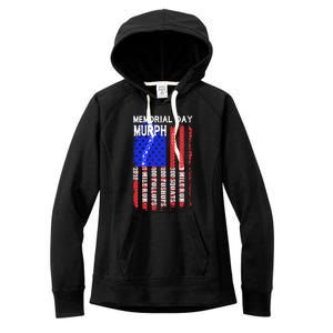 Memorial Day Murph Challenge Distressed Us Military Gift Women's Fleece Hoodie