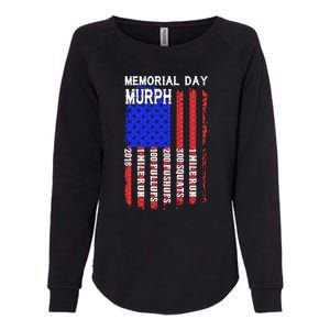 Memorial Day Murph Challenge Distressed Us Military Gift Womens California Wash Sweatshirt