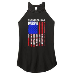 Memorial Day Murph Challenge Distressed Us Military Gift Women's Perfect Tri Rocker Tank