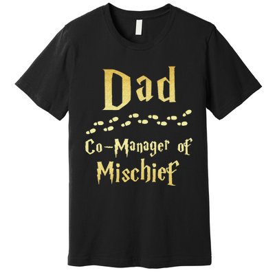 Magical Dad Manager Of Mischief Birthday Family Matching Premium T-Shirt