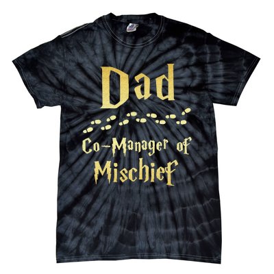 Magical Dad Manager Of Mischief Birthday Family Matching Tie-Dye T-Shirt