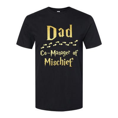 Magical Dad Manager Of Mischief Birthday Family Matching Softstyle CVC T-Shirt