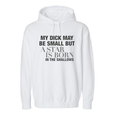 My Dick May Be Small But A Star Is Born In The Shallows Garment-Dyed Fleece Hoodie