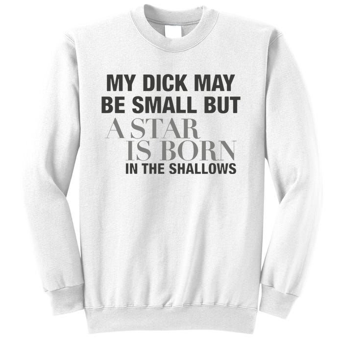 My Dick May Be Small But A Star Is Born In The Shallows Sweatshirt