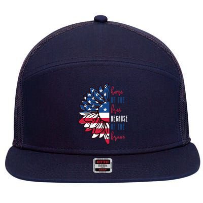Memorial Day 7 Panel Mesh Trucker Snapback Hat