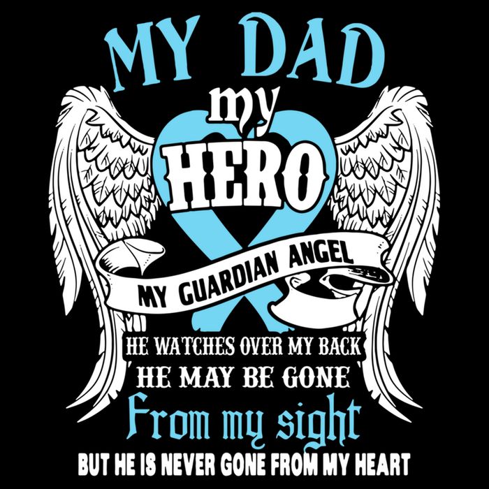 My Dad My Hero My Guardian Angel He Watches Over My Back Gift Impact Tech Backpack