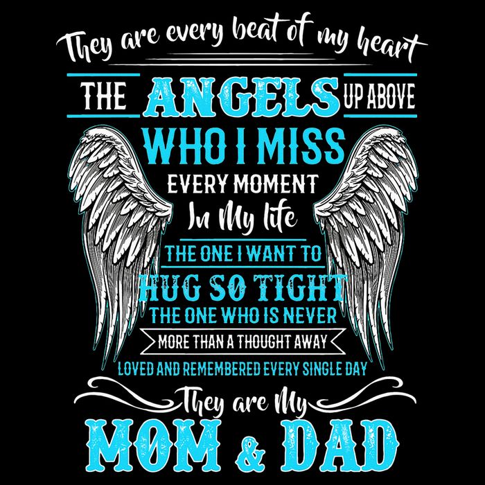 Mom & Dad My Angels In Memories Of Parents In Heaven Baby Bodysuit