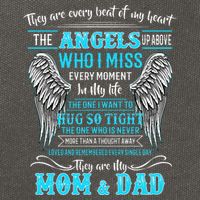 Mom & Dad My Angels In Memories Of Parents In Heaven Cotton Canvas Backpack