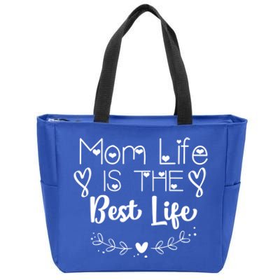 Mother's Day Mom Life Is The Best Life Heart Gift Zip Tote Bag