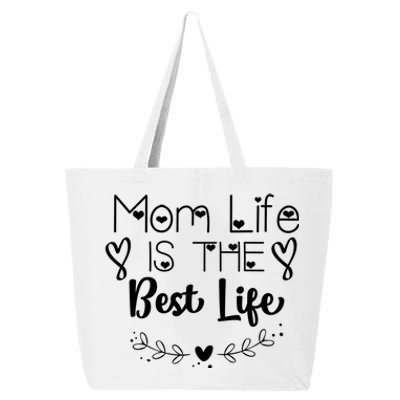 Mother's Day Mom Life Is The Best Life Heart Gift 25L Jumbo Tote