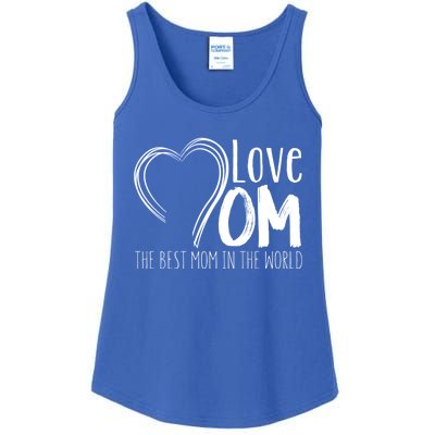 Mothers Day Mom Gift Love Mom The Best Mom In The World Cool Gift Ladies Essential Tank