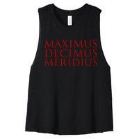 Maximus Decimus Meridius Women's Racerback Cropped Tank