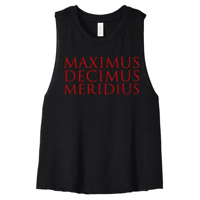 Maximus Decimus Meridius Women's Racerback Cropped Tank