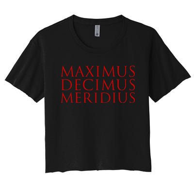 Maximus Decimus Meridius Women's Crop Top Tee