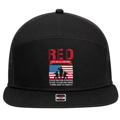 Memorial Day 7 Panel Mesh Trucker Snapback Hat