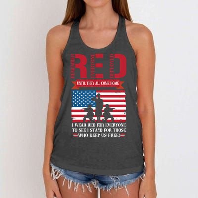 Memorial Day Women's Knotted Racerback Tank