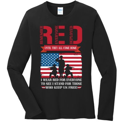 Memorial Day Ladies Long Sleeve Shirt
