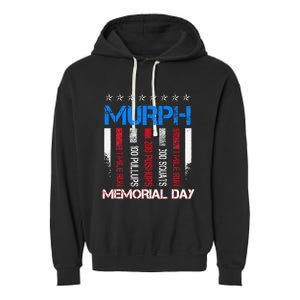 Memorial Day Murph Workout Garment-Dyed Fleece Hoodie