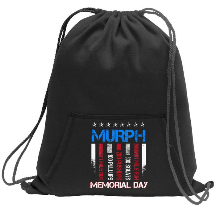 Memorial Day Murph Workout Sweatshirt Cinch Pack Bag