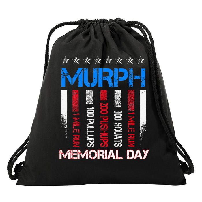 Memorial Day Murph Workout Drawstring Bag