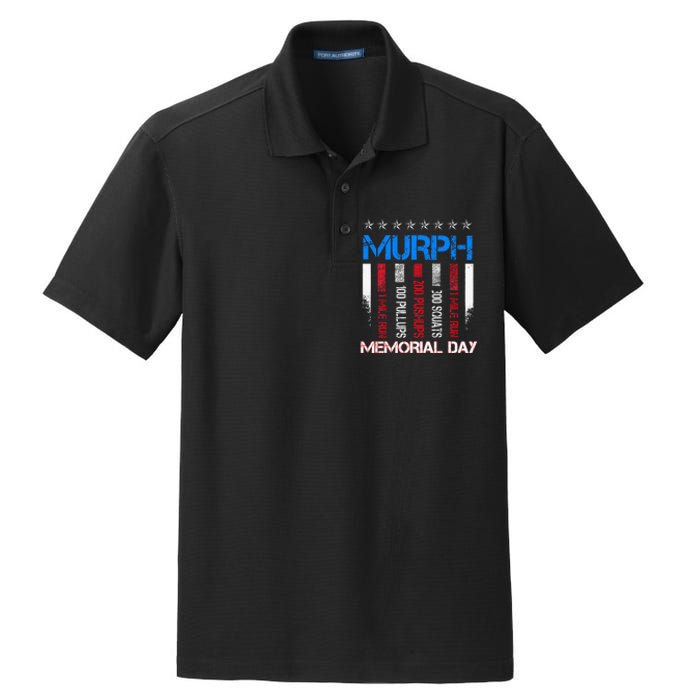 Memorial Day Murph Workout Dry Zone Grid Polo