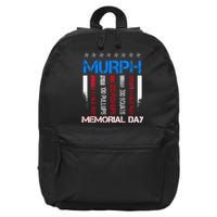 Memorial Day Murph Workout 16 in Basic Backpack