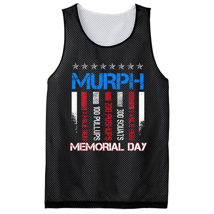 Memorial Day Murph Workout Mesh Reversible Basketball Jersey Tank