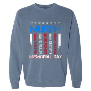 Memorial Day Murph Workout Garment-Dyed Sweatshirt