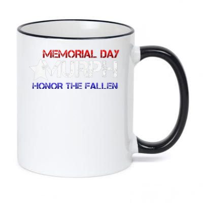 Memorial Day Murph 2024 Honor The Fallen 11oz Black Color Changing Mug