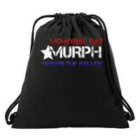 Memorial Day Murph 2024 Honor The Fallen Drawstring Bag