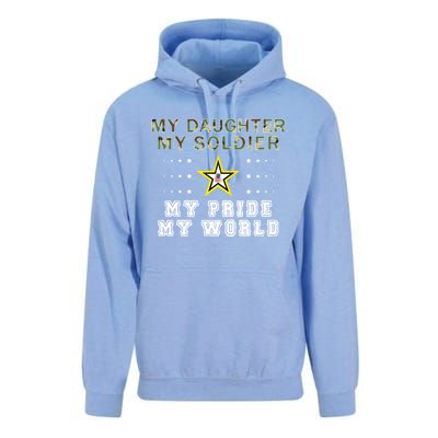 My Daughter My Soldier Hero Proud Army Mom Dad Gift Unisex Surf Hoodie