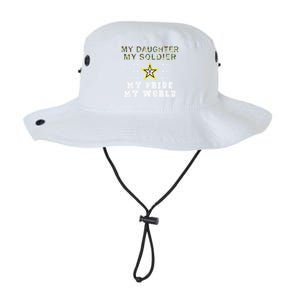 My Daughter My Soldier Hero Proud Army Mom Dad Gift Legacy Cool Fit Booney Bucket Hat