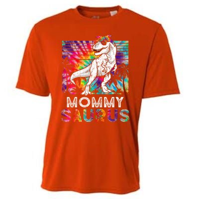 Mommysaurus Dinosaur Mommy Saurus Family Matching Tie Dye Cool Gift Cooling Performance Crew T-Shirt