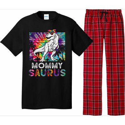 Mommysaurus Dinosaur Mommy Saurus Family Matching Tie Dye Cool Gift Pajama Set