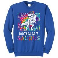 Mommysaurus Dinosaur Mommy Saurus Family Matching Tie Dye Cool Gift Sweatshirt