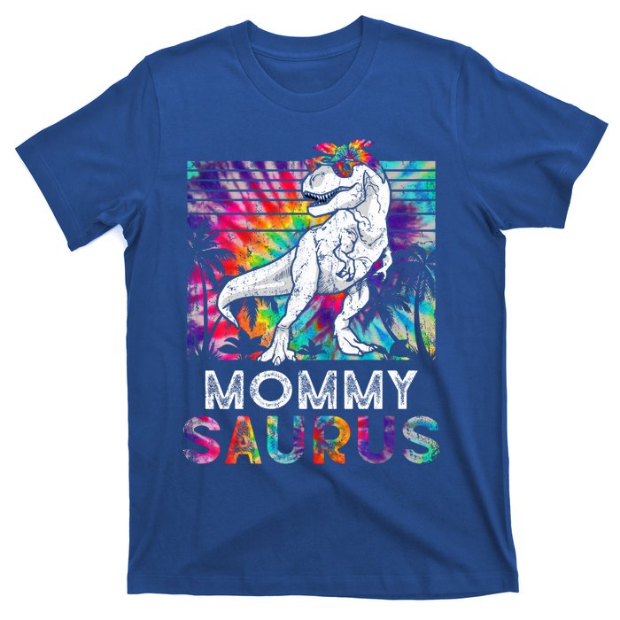 Mommysaurus Dinosaur Mommy Saurus Family Matching Tie Dye Cool Gift T-Shirt